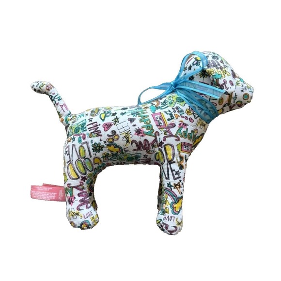 Victoria’s Secret Accessories - PINK Victoria's Secret‎ Stuffed Graffiti Dog